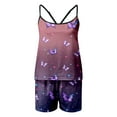 thumbnail image 3 of TINZ Ensemble de Pyjamas de la Saint-Valentin pour Femmes 2 Pcs Pyjama en Soie à Boutons Manches Pyjama Tenue d'Intérieur Ensembles Femme, 3 of 3