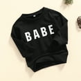 thumbnail image 4 of Douhoow 0-3Y Kids Girls Boys Pullover Letters Printed Long Sleeve Tops Spring Sweatshirt, 4 of 8