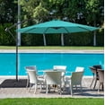 thumbnail image 5 of Sonerlic 10ft Outdoor Patio Hanging Offset Umbrella with Steel Frame for Yard,Poolside and Deck,Lake Blue, 5 of 7