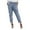 Blue, variant on Fesfesfes Women Pant Casual Loose Solid Pocket Bandage Long Pants Trousers On Sale