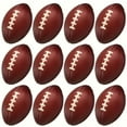 thumbnail image 2 of Mini Foam Footballs 12 Pcs Pack | 3.25” Inch Party Favor Balls | Mini Football Stress Balls Bulk | Football Party Decorations | Big Game Party Decorating Footballs | Small Foam Footballs, 2 of 7