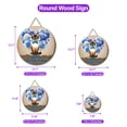thumbnail image 5 of Siamese Proud Dad Happy Father's Day Round Wood Sign Cat Lover Kitten Owner Gifts Hanging Wall Home Decor - 02008, 5 of 5