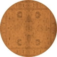 thumbnail image 1 of Ahgly Company Indoor Round Oriental Orange Industrial Area Rugs, 6' Round, 1 of 4