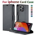 thumbnail image 3 of Iphone 15 Pro Max Case Iphone 13 14 12 11 Pro Max SE X XR XS Max 8 7 6 6S Plus Card Slot High-grade Leather Cover Phone Case PURPLE For iPhone 13 Mini, 3 of 6