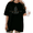 Black-1, variant on KVHYVH Women's St Catherine Of Siena Quote Flame Graphic Christian Faith Cropped Short Sleeve T‑shirt Relaxed Fit