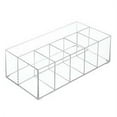 thumbnail image 3 of Clarity Cosmetic Organizer for Vanity, Dresser or Bathroom Cabinet to Hold Makeup, Beauty Products, Hair Accessories, 6 Compartments - Clear, 3 of 5