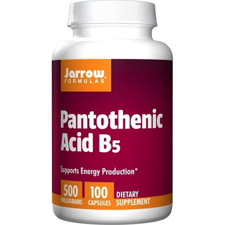 Jarrow Formulas Pantothenic Acid B5 500 mg Capsules, 100