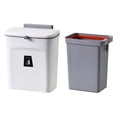 thumbnail image 3 of HAMPPLIES Wall Trash Can with Lid for Home Use Rectangular Shape 6.5L Capacity 1Pcs, 3 of 8