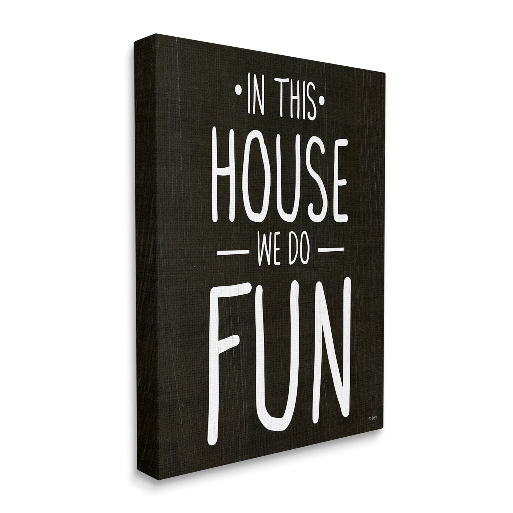 Stupell Industries In This House We Do Fun Family Quote, 16 x 20, Design by Ziwei Li