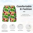 thumbnail image 6 of Picia Vegetable pattern Mens Swim Trunks with Compression Liner Stretch Beach Shorts Quick Dry with Zipper Pockets No-Chafing Board Shorts-XX-Large, 6 of 9