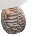 thumbnail image 4 of Gyen 29 Inch Table Lamp, Antique White Pattern Pot Base, Gray Empire Shade, 4 of 8