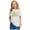 White, variant on Piuwrlz 4 Years Toddler Short T Shirt Sleeve Girls Orange T-Shirt Crew Neck Cotton Shirt Top Orange Size 4 Years