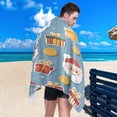 thumbnail image 5 of Quick-Dry Beach Towel 30x60in with Storage Bag, Sand Free Microfiber Towel for Travel, Swimming, Camping Santa Claus Gifts and Coins, 5 of 9