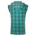 thumbnail image 2 of NUTEXROL Mens Sleeveless Fannel Shirt Casual Cotton Plaid Vest Hoodies, 2 of 4