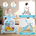 thumbnail image 2 of JoyStone 2 in 1 Muscial Baby Walker and Activity Center for Baby, Toddler, Learning to Walk, Sit to Stand, Early Learning Push Toys for Infant Christmas Gifts, Blue, 2 of 9