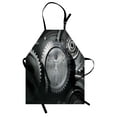 thumbnail image 1 of Industrial Apron Wheels of System with Medieval Old Human Body Animation Device Gears of Whole Theme, Unisex Kitchen Bib Apron with Adjustable Neck for Cooking Baking Gardening, Grey, by Ambesonne, 1 of 3