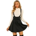 thumbnail image 1 of Faldas con tirantes Allegra K cintura Alta Minifalda Negro L, 1 of 6