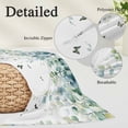 thumbnail image 4 of Eucalyptus Leaves Body Pillow Cover 20x54, Spring Pastoral Butterfly Botanical Decorative Pillowcase with Zipper, Microfiber Pillow Protector, Soft Breathable Long Lumbar Pillowcases for Women, 4 of 9