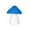 Blue, variant on Colorful Solar Garden Mushroom Light ,4.72" x 4.72" x 5.71" Plastic Mushroom Lamp, Solar-Powered Waterproof Outdoor Decor for Yard, Terrace, Path & Fence, Tool-Free Install