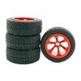 thumbnail image 1 of 4Pcs RC Car Rubber Tires&Wheel Rims for Wltoys 1:28 Scale K969 K979 Red, 1 of 8