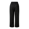 thumbnail image 4 of CAIVO Kids Outfit Sets Solid Color Oversized Long Sleeve Pullover Hoodie With Pocket And Drawstring Wide Leg Sweatpants, Soft Plain Casual 2 Piece Tracksuit For Girls Clothing Set, 4 of 4
