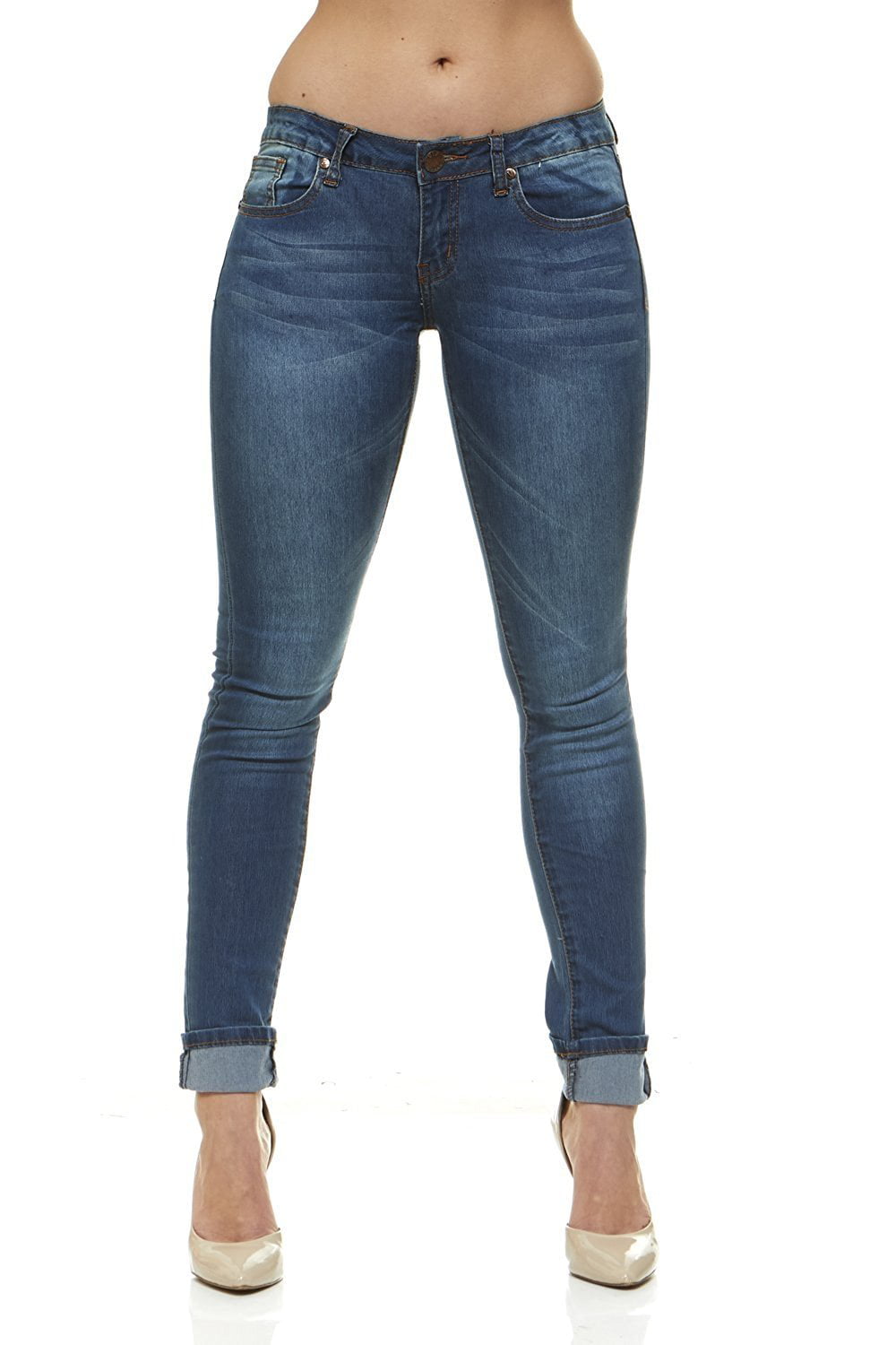 VIP Jeans High or Low Rise Ultra Skinny For Women Slim Fit In 4 Colors 