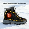 thumbnail image 4 of FANGFIUP Boys Snow Boots Winter Waterproof Antiskid Boots Hiking Outdoor Shoes Booties for Unisex Kids (Little Kid/Big Kid), 4 of 9