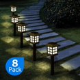 thumbnail image 3 of Luces de jardín impermeables, elegante decoración para exteriores, fácil instalación para caminos, entradas, pasarelas, jardines, paisajes, patios y jardines (paquete de 12), 3 of 7