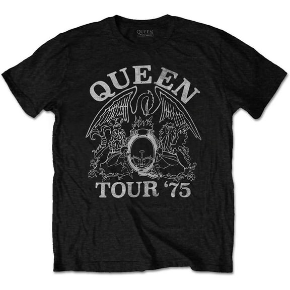 Queen Unisex T-Shirt Tour '75 (Eco-Friendly) (Small)