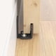 thumbnail image 4 of Guía para puerta corrediza, guía en U montada en la pared para puertas con ranuras y sin ranuras, ancho de riel ajustable de acero inoxidable para un funcionamiento suave, fondo plano protector para, 4 of 5