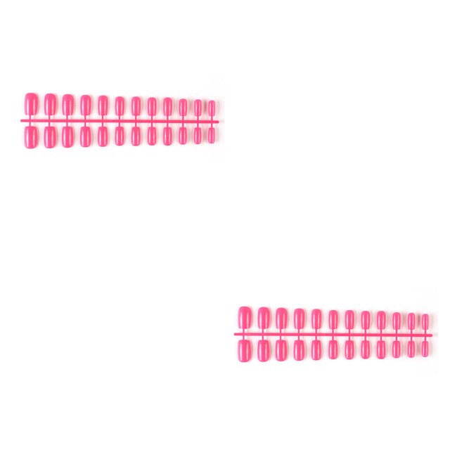 Qarigey 24 piezas de uñas postizas de ataúd coloridas en forma cuadrada, uñas artificiales con personalidad exquisita para salones de treinta y tres 2Conjunto