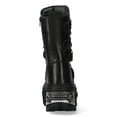 thumbnail image 5 of New Rock Boots WALL1473-S11 Unisex Metallic Black Leather Platform Gothic Boots 43, 5 of 6