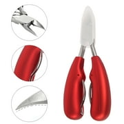Angle View: Stainless Steel Toenail Clippers Thick and Ingrown Nails Cutter Nail Care Tools
