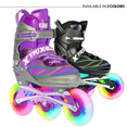 thumbnail image 7 of Crazy Skates Trix Size Adjustable Inline Skates with Light Up Wheels - Available with 3 or 4 wheels, 7 of 7