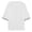 White, variant on Men's Three Quarter Sleeve Solid Color T Shirt Large Size Large Half Sleeve Summer Loose Crew Neck Light Top