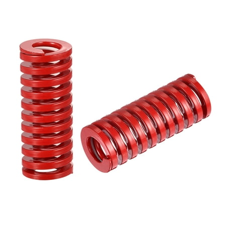 

Uxcell Die Spring 2 Pack 25mm OD 65mm Long Spiral Stamping Medium Load Compression Die Springs Red