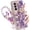 Purple, variant on for Samsung Galaxy Z Fold Case,Cute Bling Glitter Sparkle Stunning Stones Diamond Rhinestone 3D Handmade Pearl Rose Flower with Wrist Lanyard Women Girly for Galaxy Z Fold (Pink)