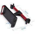 thumbnail image 3 of Car Back Seat Holder Car Headrest, Universal Rotation Stand for Car (Red), 3 of 8