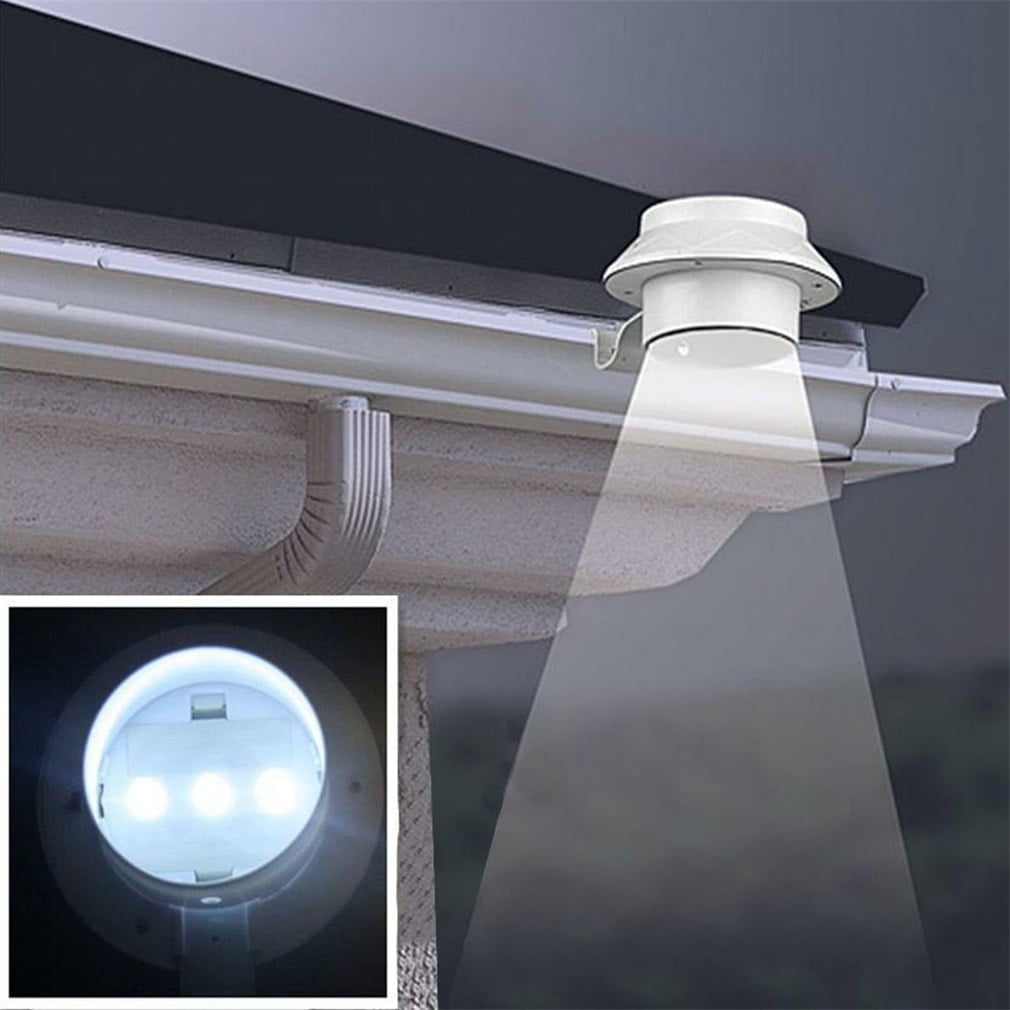 8pc 3 LED Solar Energy Saving Light for Outdoor Garden Landscape Yard Fence Gutter Wall... by konxa