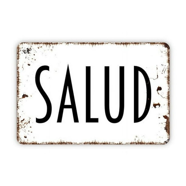 (Metal de aluminio) Letrero de metal de salud Letrero de metal de ...