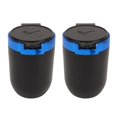 thumbnail image 1 of Cenicero de coche de 2 piezas con luz LED azul Cenicero portátil extraíble sin humo para coche con tapa para vehículo camión furgoneta azul, 1 of 5