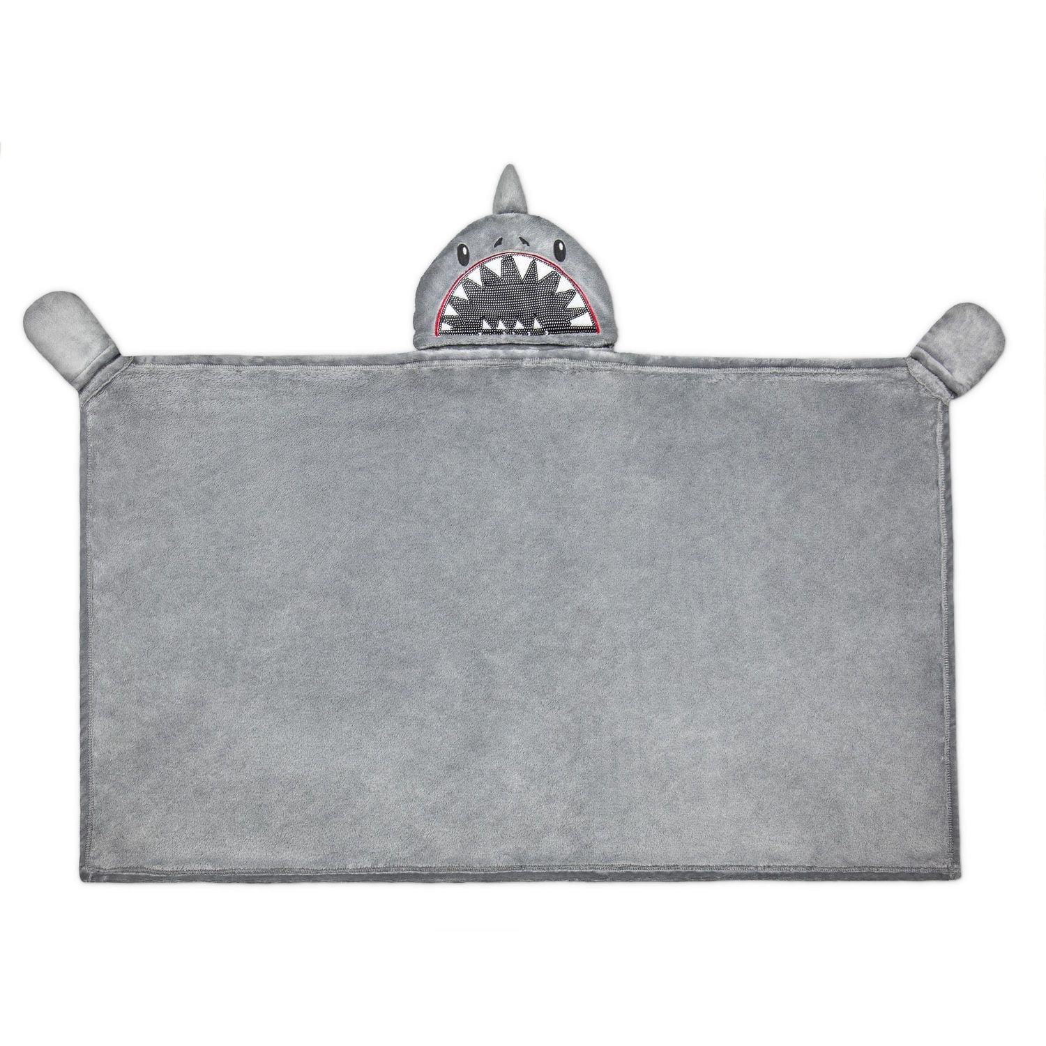 Kid's Hooded Throw, Shark, 30"x50"