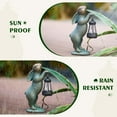 thumbnail image 4 of Garden Statues Rabbit with Solar Lantern Outdoor Bunny Figurines Decorations for Patio Yard Lawn Ornaments Gifts for Birthday Easter Housewarming Christmas, 4 of 6