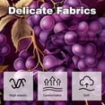 thumbnail image 3 of Grape Sumptuous Velvet Throw Pillow Covers Set of 2, Decorative Bed Pillow Cases with Unique Patterns for Home Decor, Sizes 16x16, 18x18, 20x20 Inches, 3 of 6