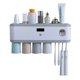 thumbnail image 1 of Esterilizador de cepillos de dientes inteligente, eléctrico, para colgar en la pared, para inodoro, sin perforaciones, caja de almacenamiento, estante para pasta de dientes, 1 of 5