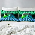 thumbnail image 2 of Erosebridal Green Blue Gamepad Bedding Set, Game Player Comforter Cover Full Size Modern Gamer Gaming Duvet Cover Neon Trippy Bedding Set Room Decor (No Comforter), 2 of 4