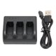 thumbnail image 1 of Cargador de Batería de Cámara ANGGREK Triple USB 4,4 V Multifunción para AHDBT-501/601/701, 1 of 8
