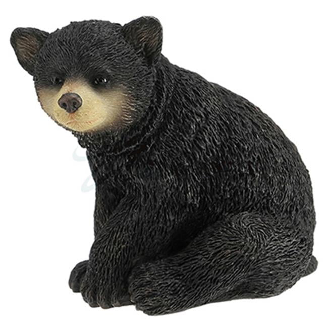 Hand Painted Glass Ornament Black Bear Cub