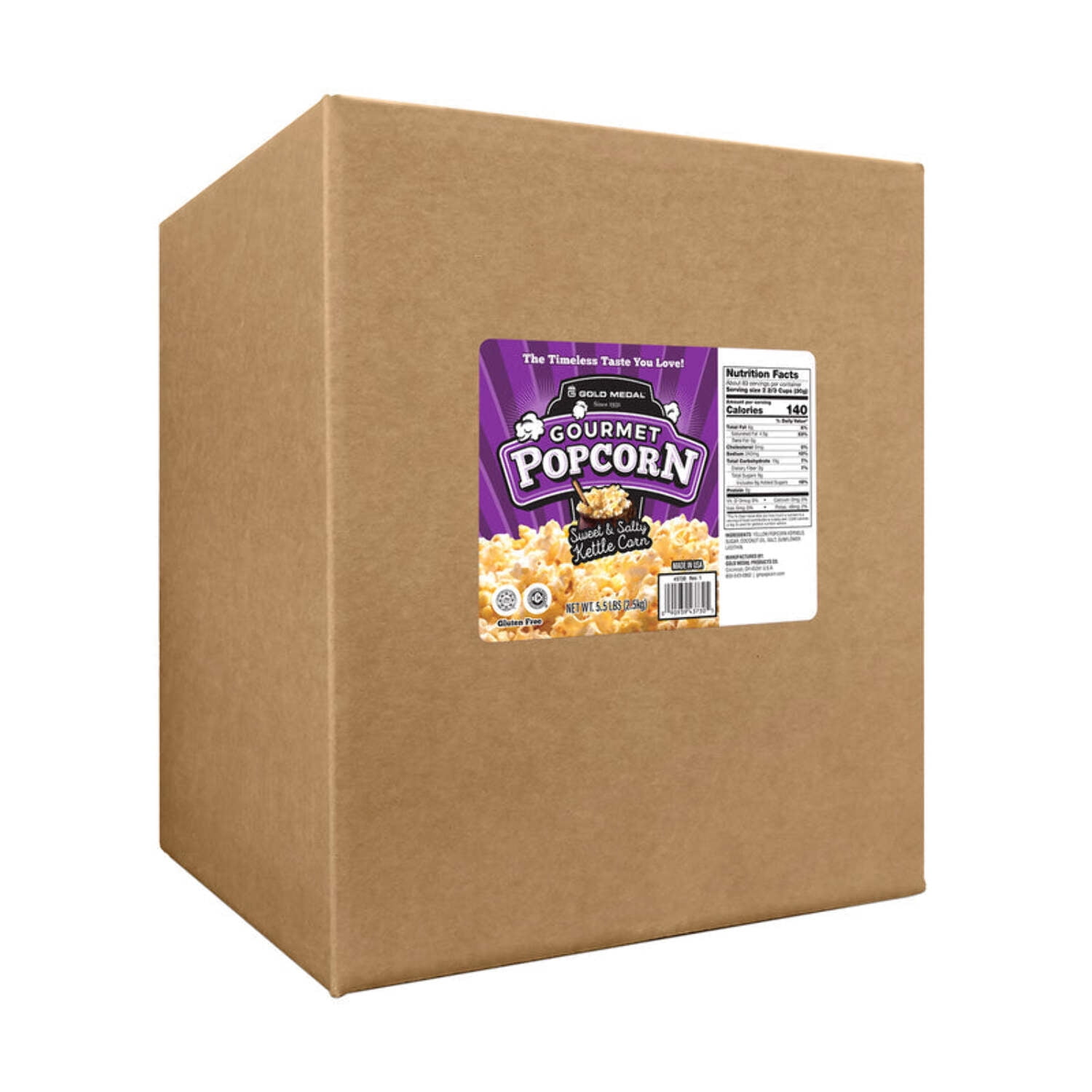 Gold Medal Old Fashioned Caramel Corn Gourmet Popcorn (18 Pound Bulk)