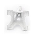 thumbnail image 2 of Unique Bargains Clear Rhinestone Decor Mini Paris Eiffel Tower Statue Model Ornament White 18cm, 2 of 2